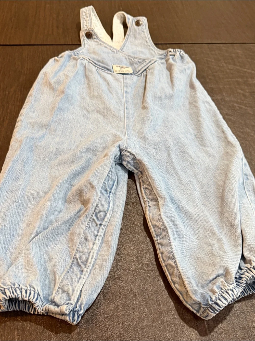 Vestback Light Wash Overalls OshKosh B'gosh Sz 24M